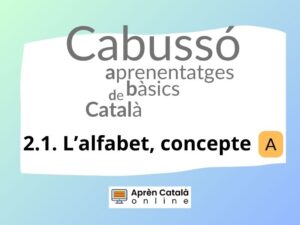 L'alfabet català, concepte.