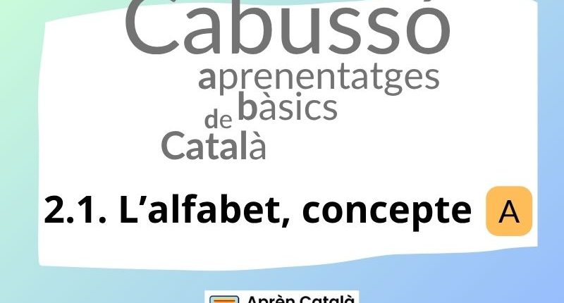 L'alfabet català, concepte.