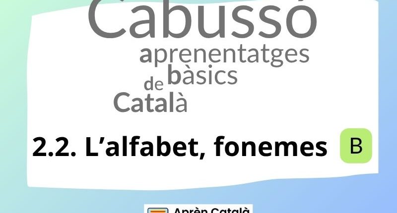 Els fonemes de l'alfabet